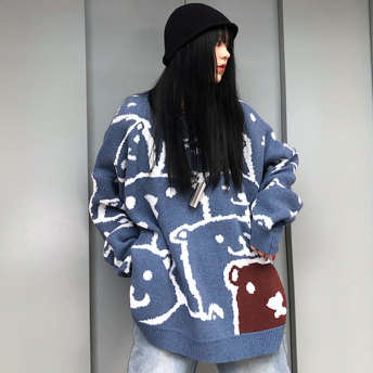 韓国ファッションかわいいニットセーター