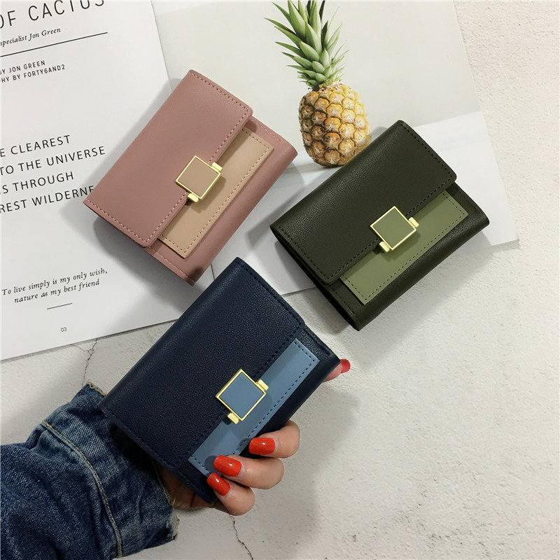 シンプルファッション配色韓国ファッション財布
