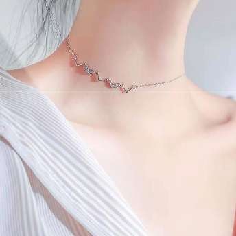 ラインストーンシンプル定番売れ筋韓国ファッションネックレス
