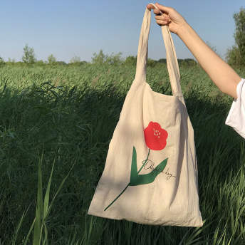 インスタ人気売れ筋超可愛い学園風大容量プリント花柄ショルダーバッグ