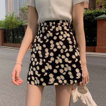 【可愛い】韓国系ファッション小柄気質よいハイウエスト細見せスカート