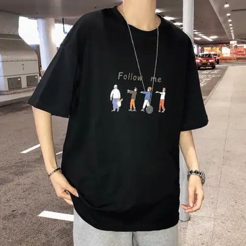 涼しいプリント柄レトロ韓国ファッションおしゃれゆったりカジュアシンプルメンズｔシャツ レディースファッション激安通販 10代 代 30代ファッション 海外人気ファッション激安購入