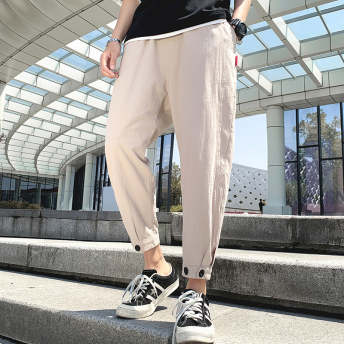 カーゴパンツ 合わせやい 通気 接触清涼 涼しい シンプル おしゃれ 韓国ファッション オーバーオール メンズパンツ