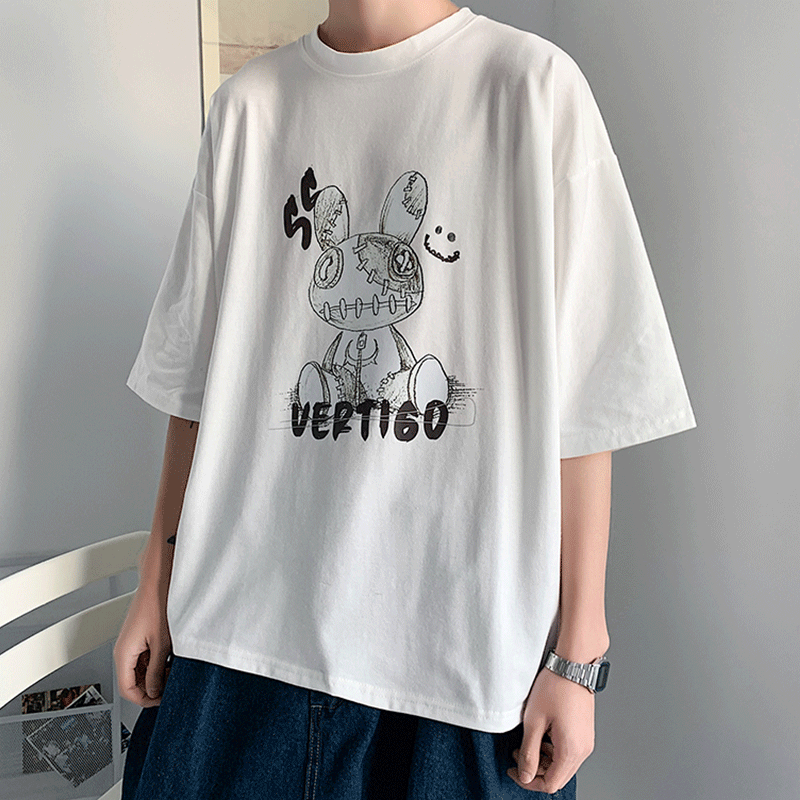 プリント柄 原宿 韓国ファッション スポーツ風 合わせやすい メンズｔシャツ レディースファッション激安通販 10代 代 30代ファッション 海外人気ファッション激安購入