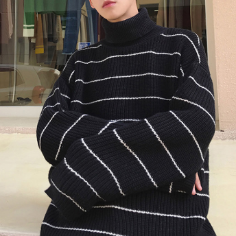 韓国ファッション 暖かい 原宿 ストリート オシャレ メンズニットセーター