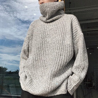 厚手 クール 原宿 韓国ファッション ストリート オシャレ メンズニットセーター