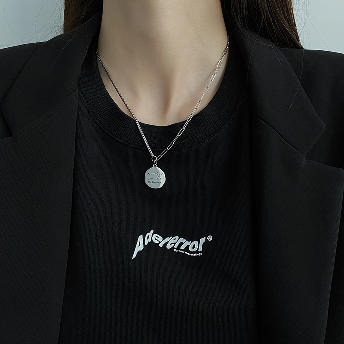 大人の定番 レトロ スウィート サークル 定番 ハート 韓国ファッション ネックレス