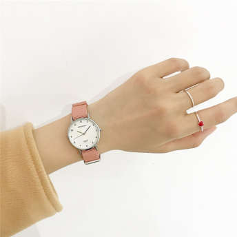 激安 カジュアル ラウンド 配色縁取り 韓国ファッション 安いし可愛い 腕時計