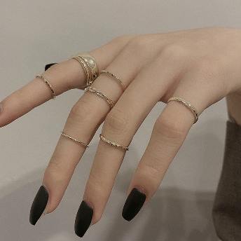 憧れ新品 シンプル サークル 定番 おしゃれなデザイン 韓国ファッション 調節できる 指輪