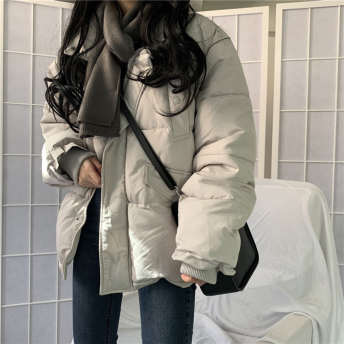 【カップルコーデ】韓国通販 オススメ ファッション インスタグラム コットン ジッパー 3色 ダウンコート