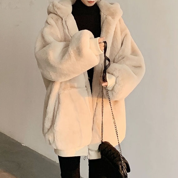 最安値 ふわふわ ボアジャケット 可愛い 韓国ファッション 無地 S L 防寒 S L レディース ダウンコート レディースファッション激安通販 10代 代 30代ファッション 海外人気ファッション激安購入