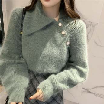 韓国通販 安くてかわいい 履き心地いい 着痩せ 可愛い 海外トレンド 安カワ 着心地いい ニットセーター