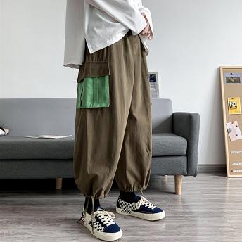 今季マストバイ 流行の予感 ファッション ミックスカラー ポケット M-2XL カーゴ パンツ