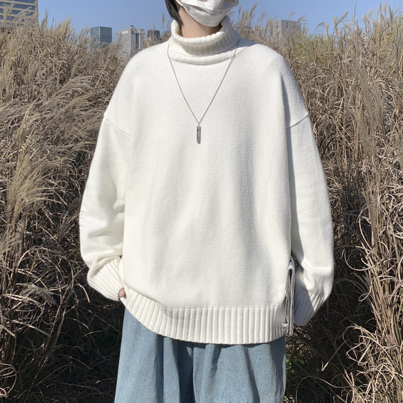 雑誌掲載商品 期間限定 無地 ファッション ストリート系 韓国系 メンズニットセーター