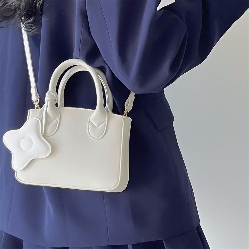 ins超人気 可愛いデザイン 肩掛け 2色 韓国 シカクイバッグ ハンドバッグ