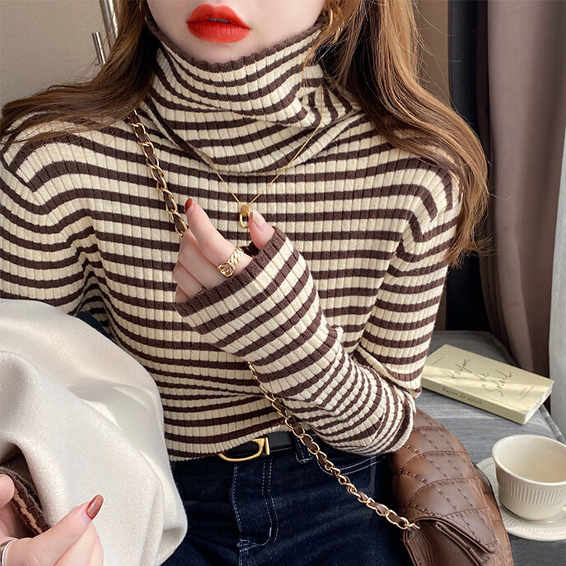 おしゃれ度アップ 5色 ファッション 韓国系  ハイネック ニットセーター