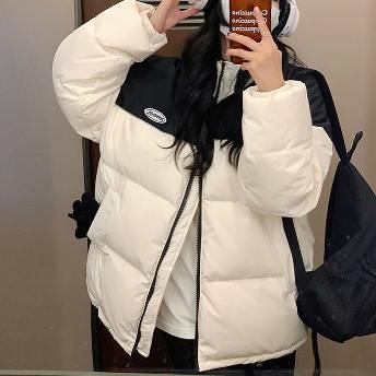 超人気 3色  韓国風ファッション 切り替え 冬服 暖かい 体型を問わず ダウンコート