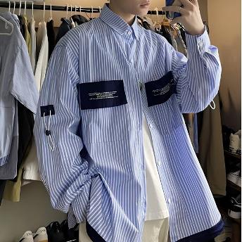 新作追加 人気沸騰 ファッション カジュアル 韓国系 シンプル 春秋 メンズシャツ