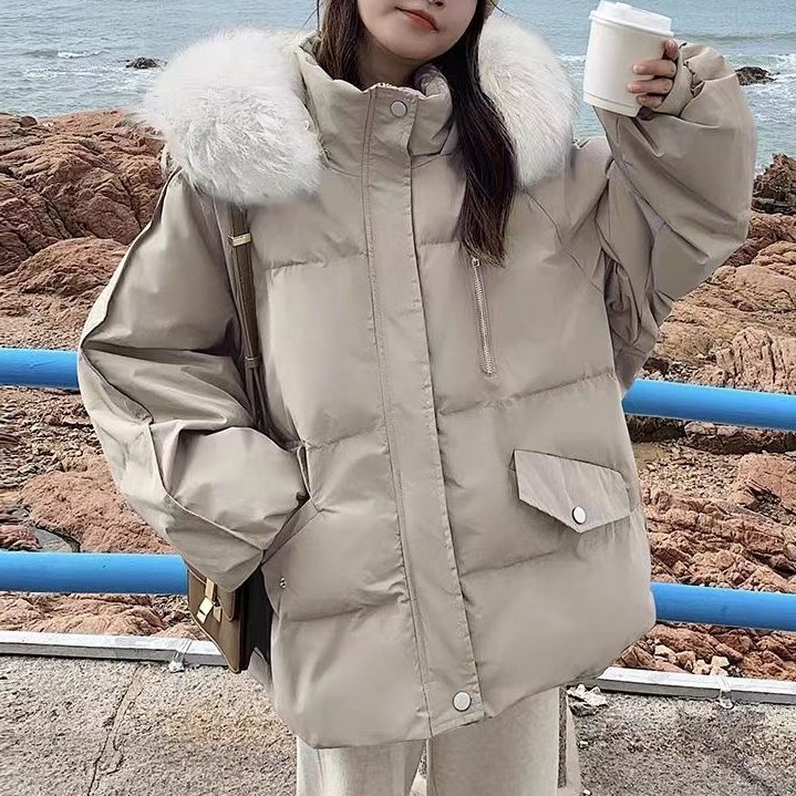 NO.1人気 ファッション  レディース 韓国系 秋冬 フード付き 長袖 暖かい カジュアル ダウンコート