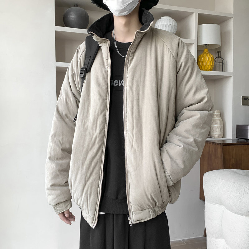 個性的なデザイン 韓国系 無地 秋冬 シンプル ファッション メンズダウンコート
