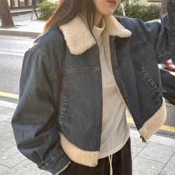絶対流行  シンプル ファッション 韓国系 カジュアル デニム 防寒 超人気 ジャケット